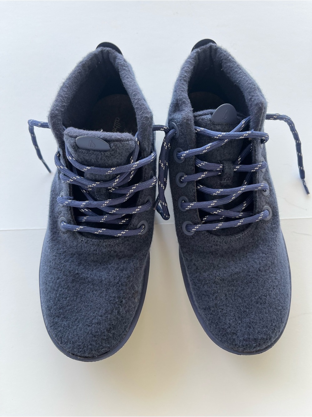 Allbirds Men’s 11 high top navy blue tennis shoes